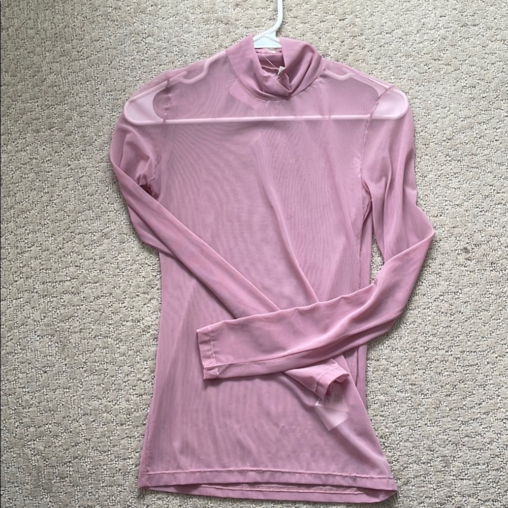 Nwt pink mesh shirt
